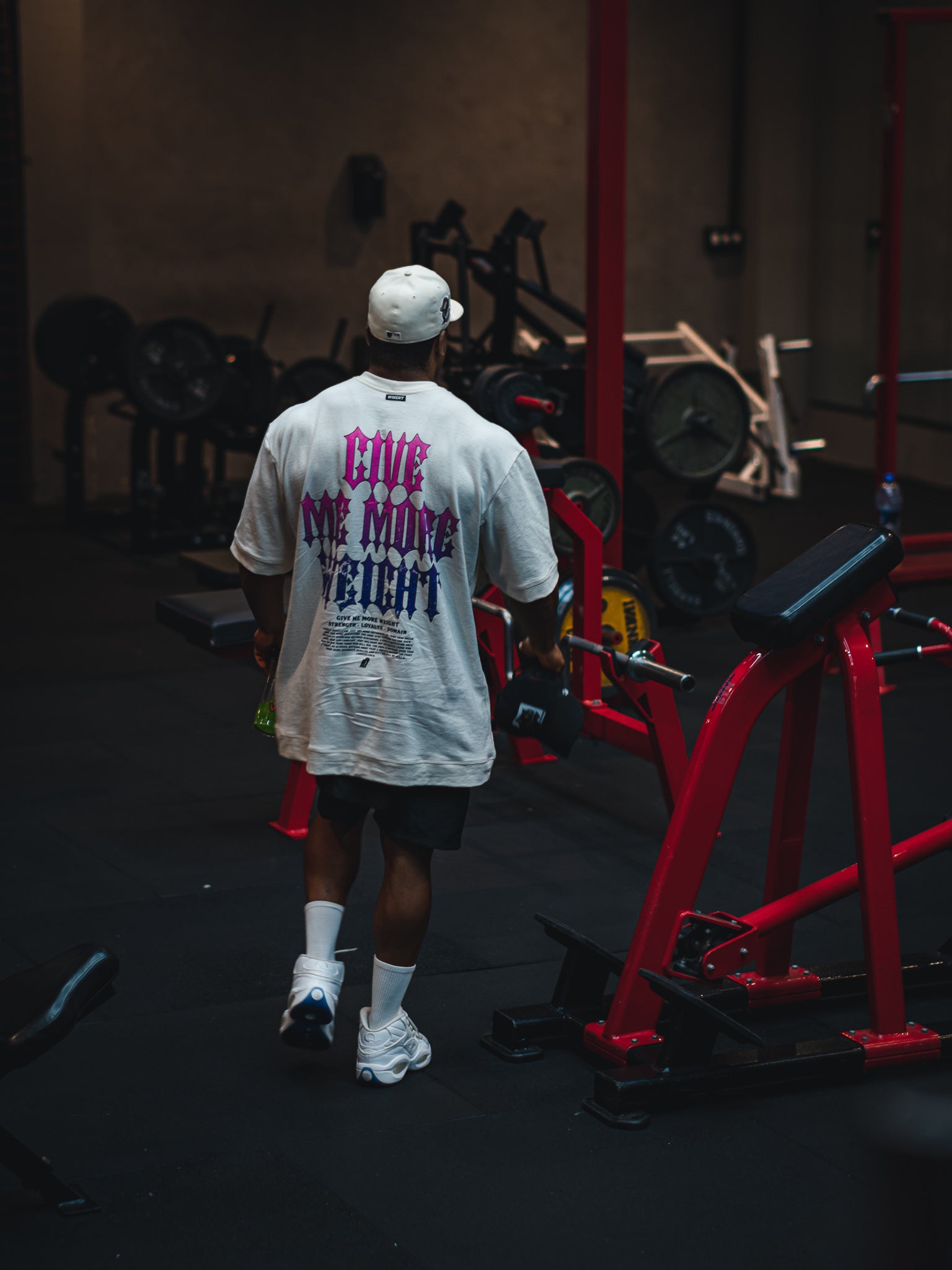 HEAVY - CAMISETA OVERSIZED - GIVE ME MORE WEIGHT OFF WHITE