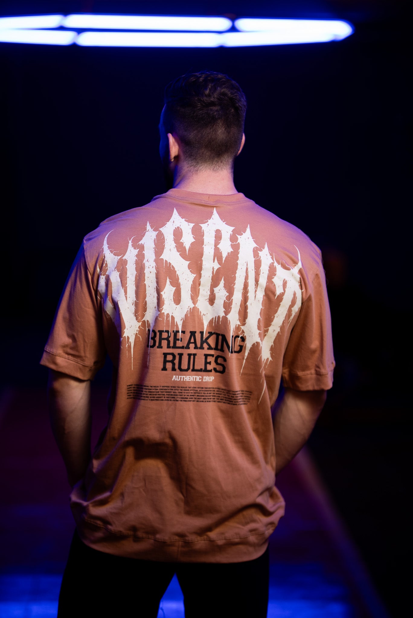 Camiseta Oversized - Braking Rules Caqui