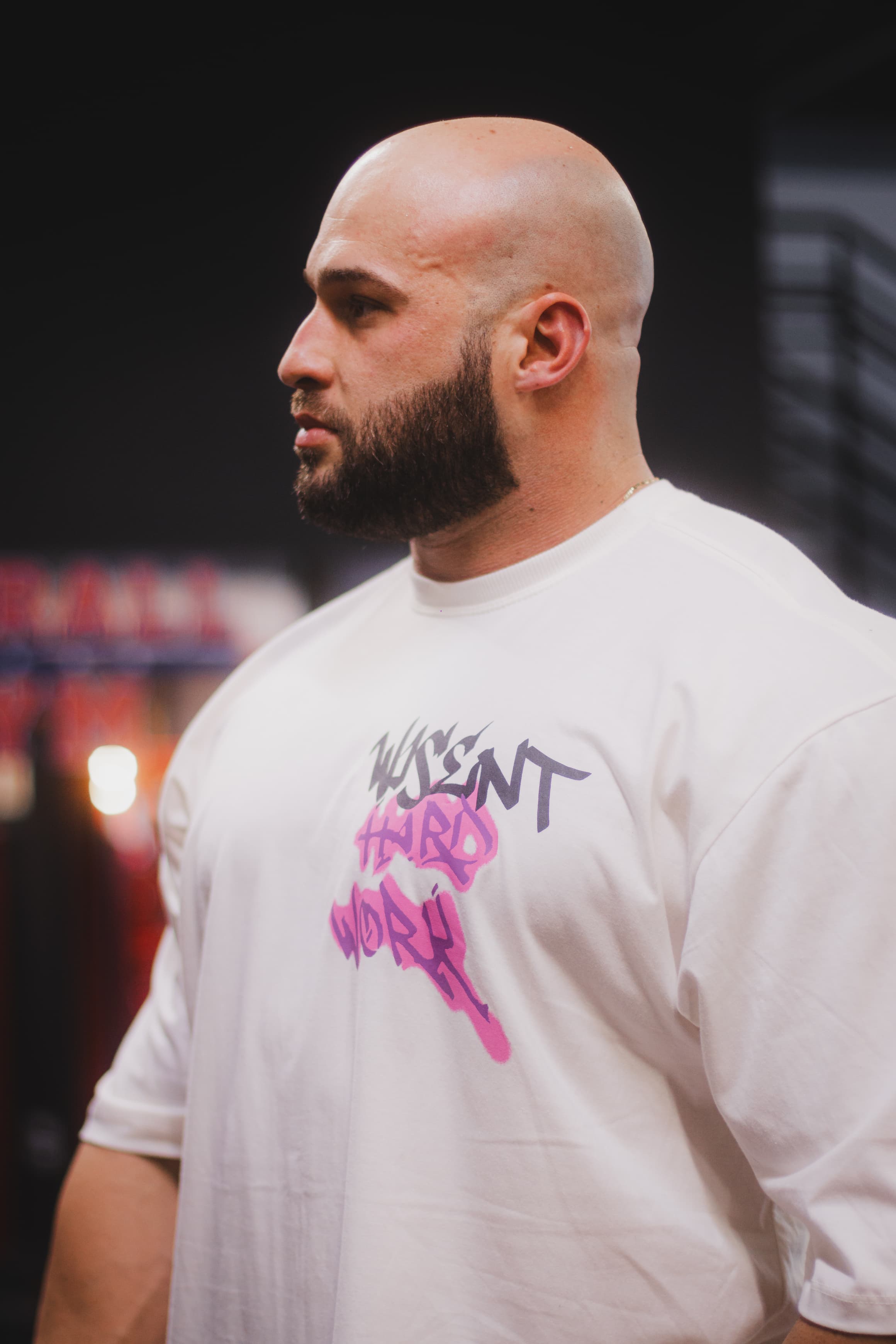 SOFT - CAMISETA OVERSIZED - HARD WORK OFF WHITE