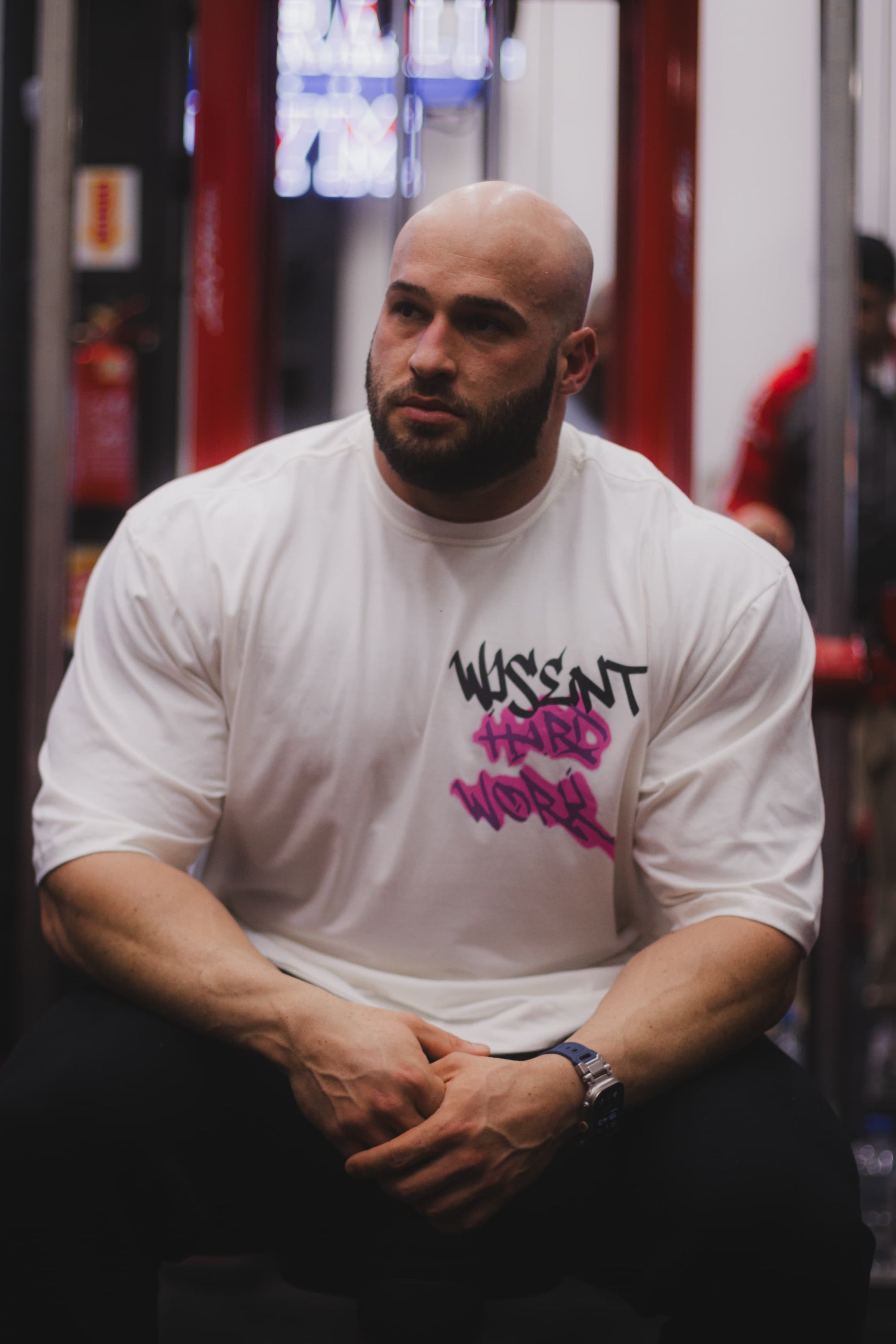SOFT - CAMISETA OVERSIZED - HARD WORK OFF WHITE