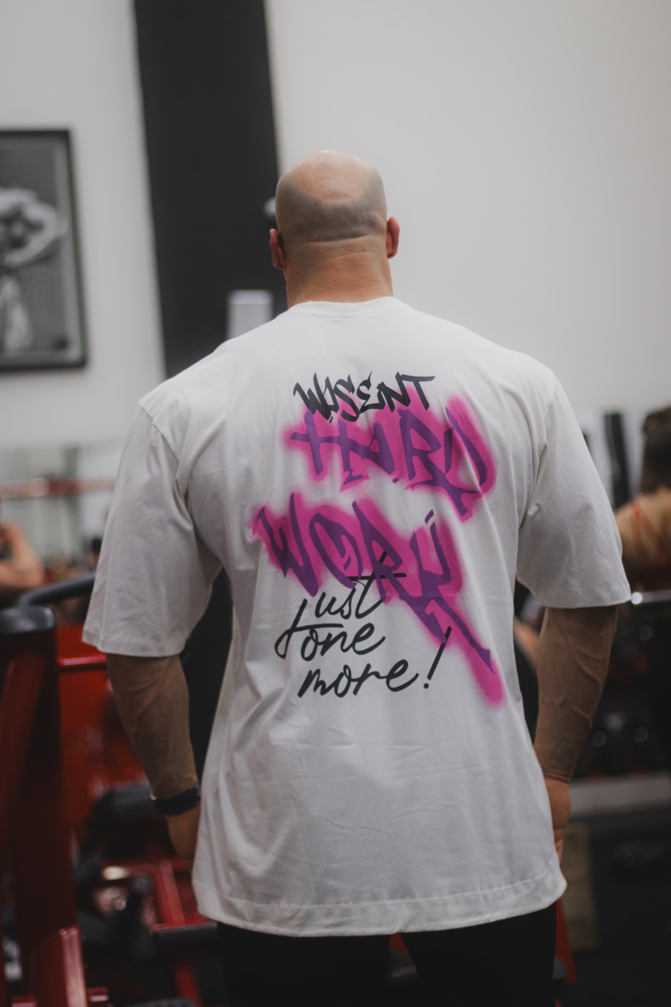 SOFT - CAMISETA OVERSIZED - HARD WORK OFF WHITE