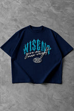 Soft - Camiseta Oversized em Alto Relevo - Wisent FLD Azul
