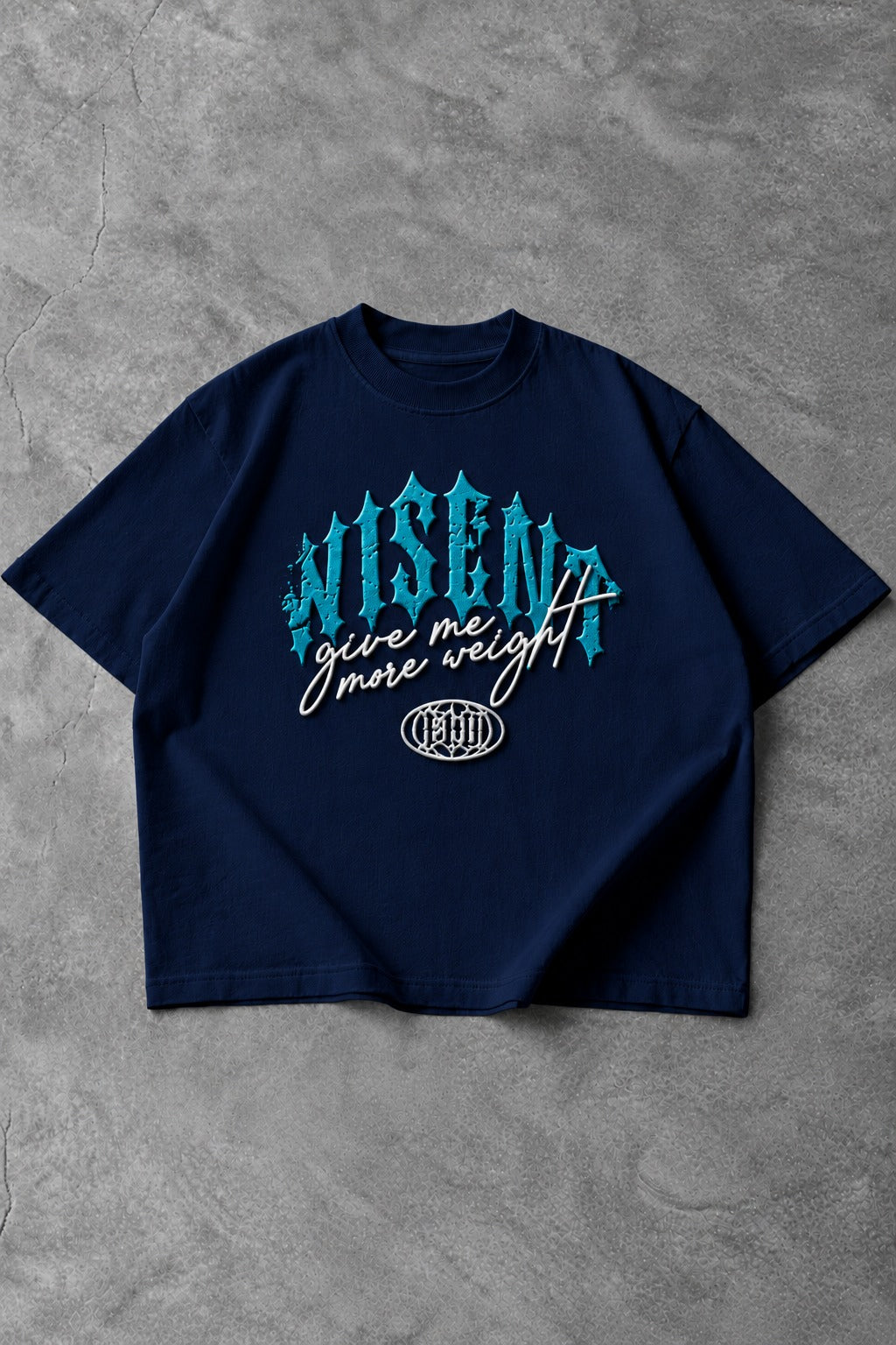 Soft - Camiseta Oversized em Alto Relevo - Wisent FLD Azul