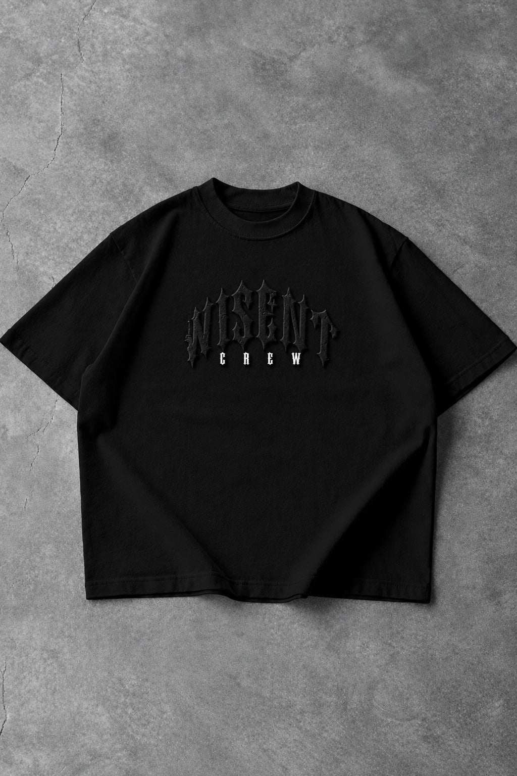 Soft - Camiseta Oversized em Alto Relevo - Wisent Crew Preta